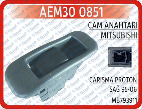 Cam Anahtari Ön-Arka Sol-Sag Yolcu 416-Lancer-Colt